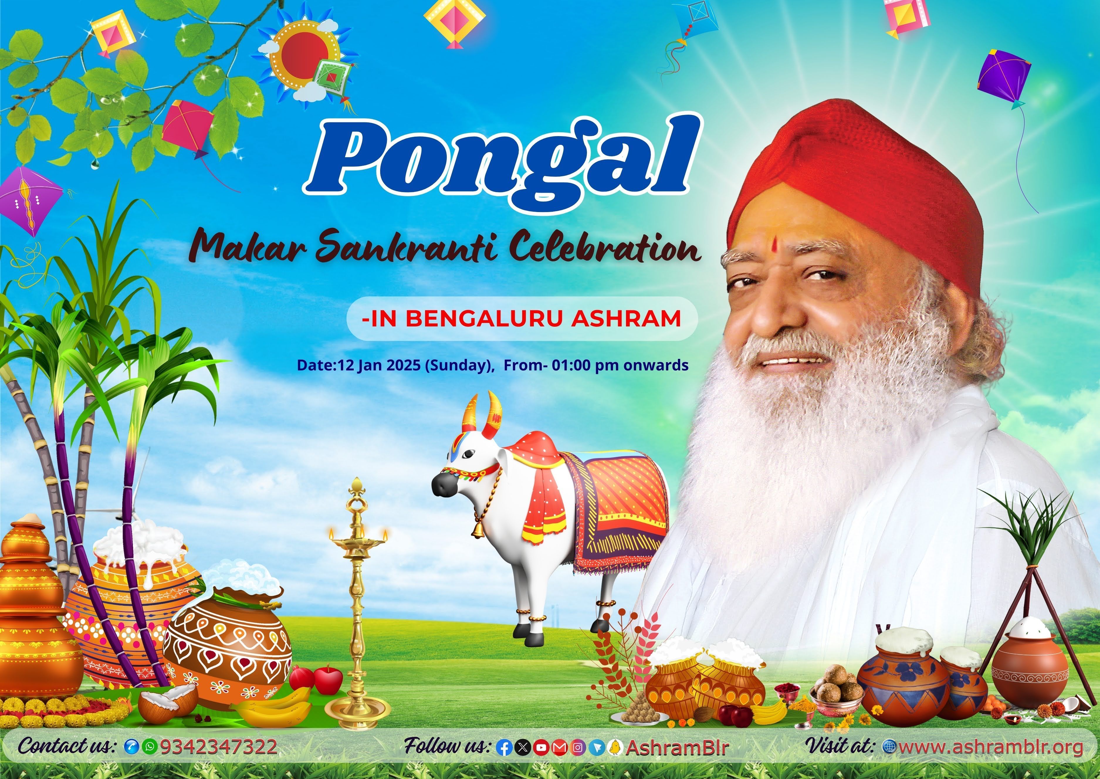 The Inspiring Traditions of Pongal-2025 Celebration in Bengaluru Ashram.